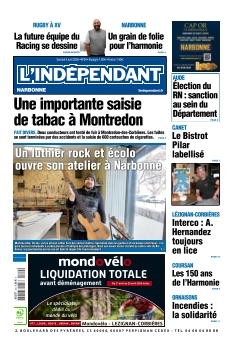 cover L'Indépendant Narbonne n°20260404