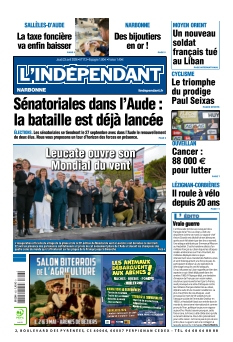 cover L'Indépendant Narbonne n°20260423