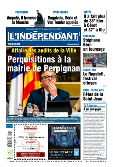 Cover L'Indépendant Perpignan