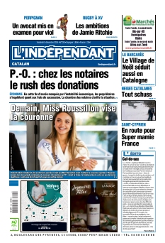 cover L'Indépendant Perpignan n°20251205