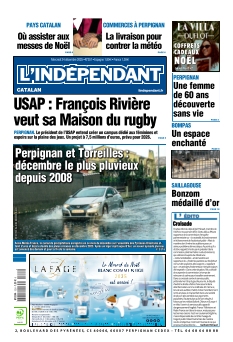 cover L'Indépendant Perpignan n°20251224