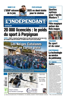 cover L'Indépendant Perpignan n°20260105