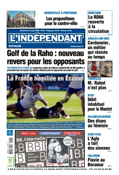 cover L'Indépendant Perpignan n°20260308