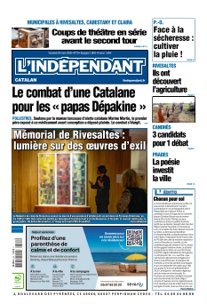 cover L'Indépendant Perpignan n°20260320