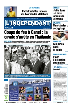 cover L'Indépendant Perpignan n°20260324