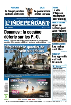 cover L'Indépendant Perpignan n°20260325