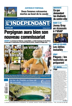 cover L'Indépendant Perpignan n°20260326