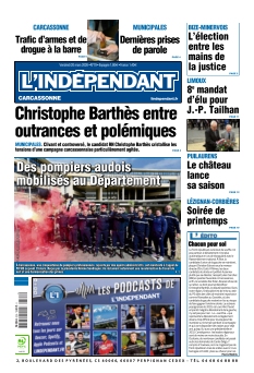 cover L'Indépendant Carcassonne n°20260320