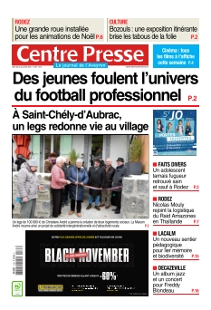 cover Centre Presse Aveyron n°20251126