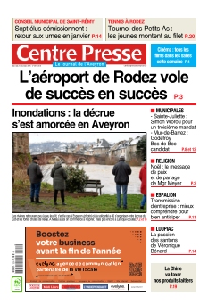 cover Centre Presse Aveyron n°20251224