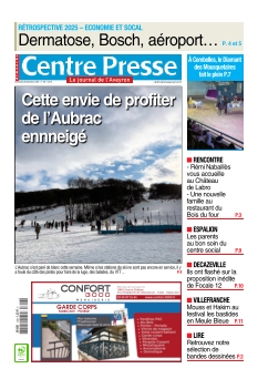 cover Centre Presse Aveyron n°20251228