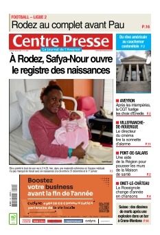 cover Centre Presse Aveyron n°20260102