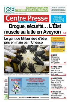 cover Centre Presse Aveyron n°20260110