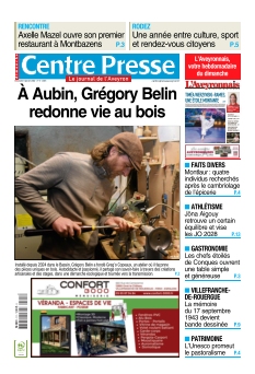 cover Centre Presse Aveyron n°20260111