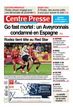 cover Centre Presse Aveyron n°20260131
