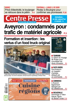 cover Centre Presse Aveyron n°20260206