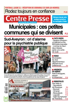 cover Centre Presse Aveyron n°20260306