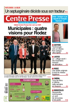 cover Centre Presse Aveyron n°20260311