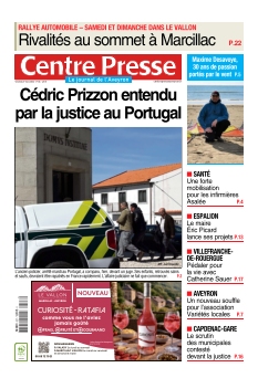 cover Centre Presse Aveyron n°20260327