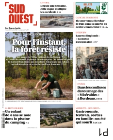 Couverture de Sud Ouest Bordeaux Agglo du 13 août 2025