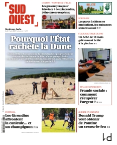 Couverture de Sud Ouest Bordeaux Agglo du 14 août 2025