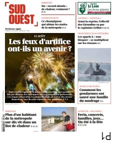 Couverture de Sud Ouest Bordeaux Agglo du 15 août 2025