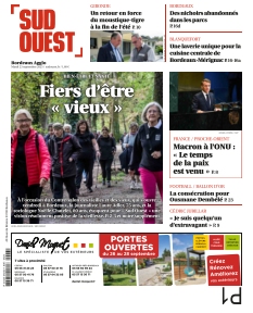 Couverture de Sud Ouest Bordeaux Agglo du 23 septembre 2025