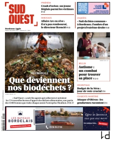 Couverture de Sud Ouest Bordeaux Agglo du 09 décembre 2025