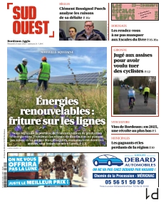 cover Sud Ouest Bordeaux Agglo n°20260325