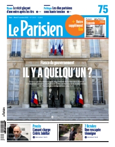 Cover of Le Parisien Paris from 07 October 2025