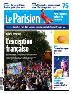 Couverture de Le Parisien Paris du 10 novembre 2025