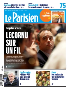 Couverture de Le Parisien Paris du 09 décembre 2025
