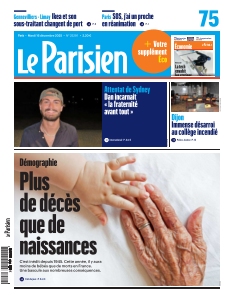 Omslag van Le Parisien Paris van 16 december 2025