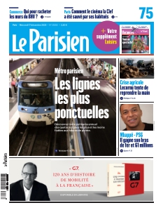 Copertina di Le Parisien Paris del 17 dicembre 2025