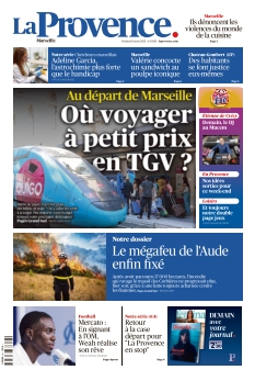 Couverture de La Provence Marseille du 08 août 2025