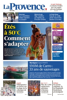 Couverture de La Provence Marseille du 13 août 2025