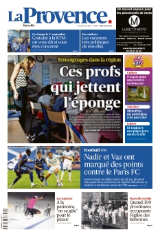 Couverture de La Provence Marseille du 25 août 2025