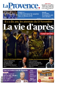 Couverture de La Provence Marseille du 09 novembre 2025
