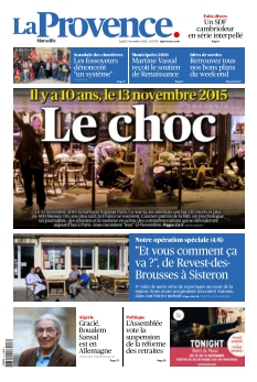 Couverture de La Provence Marseille du 13 novembre 2025