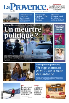 Couverture de La Provence Marseille du 15 novembre 2025