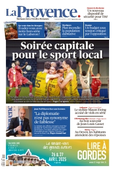 cover La Provence Martigues - Istres n°20250418