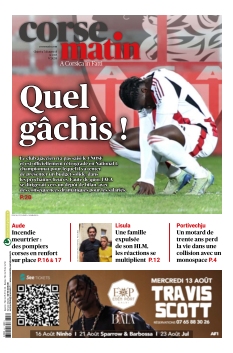 Couverture de Corse Matin du 07 août 2025