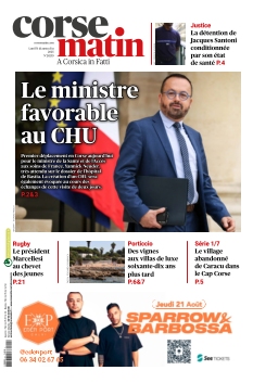 Couverture de Corse Matin du 11 août 2025