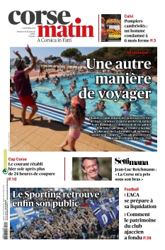 Couverture de Corse Matin du 15 août 2025