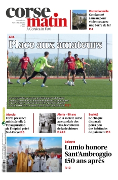 Couverture de Corse Matin du 19 août 2025