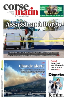 Couverture de Corse Matin du 25 octobre 2025