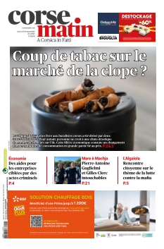 Couverture de Corse Matin du 10 novembre 2025