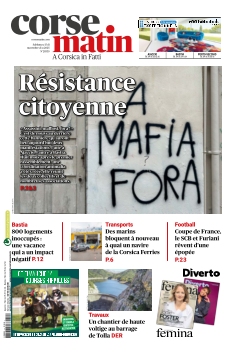 Couverture de Corse Matin du 15 novembre 2025