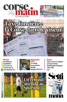 Couverture de Corse Matin du 21 novembre 2025