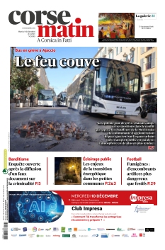 Couverture de Corse Matin du 09 décembre 2025